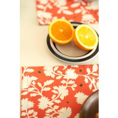 FIORI CUCINA TABLE MAT(Orange) SET