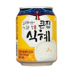 맛있는 큰집식혜 큰집식혜 238ml 24캔 음료 주스