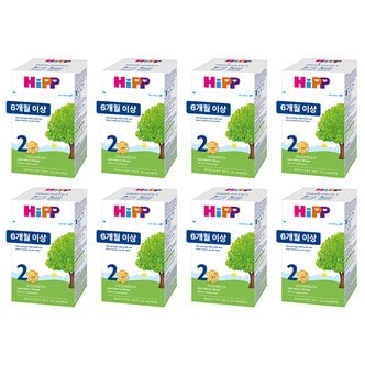 HIPP 힙 2 폴게밀히 분유 600g 8통