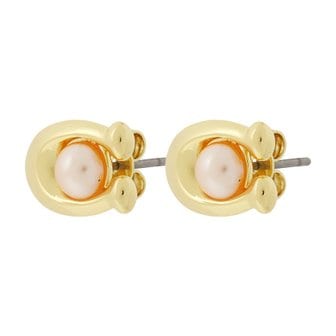 코치 [부산점] 펄 시그니처 여성 귀걸이 341922 GLD 651