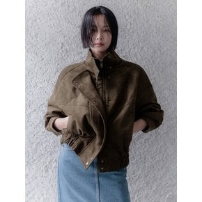르누아 스웨이드 블루종