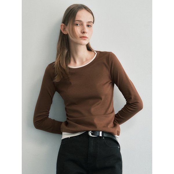 에센셜 레이어드 긴팔 티셔츠 MDTS084_6 Colors