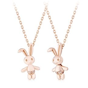 GIOIA Rabbit 14K골드 다이아몬드 목걸이 L4DN0315U