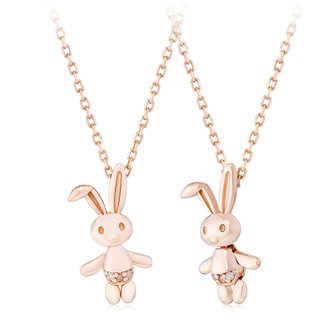 지안프랑코로띠 GIOIA Rabbit 14K골드 다이아몬드 목걸이 L4DN0315U