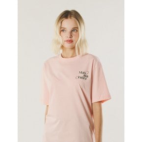 mars planet cool cotton T-shirt _Baby Pink