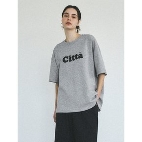 Signature Logo Overfit T-shirt_CTT312(Melange Grey)