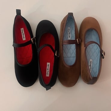 그레이맨션 캐리바레뜨 벨벳 메리제인 슈즈 Carry Barrette Sheepskin Mary Jane Shoes
