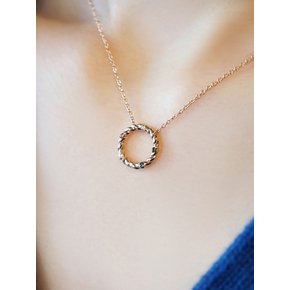 천연다이아 Mellifluous Twist Necklace_14K Gold