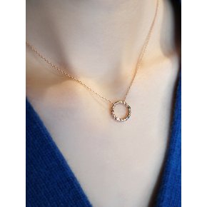 천연다이아 Mellifluous Twist Necklace_14K Gold