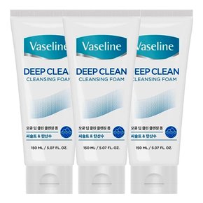 바세린 딥클린 클렌징 폼 150ml X 3개