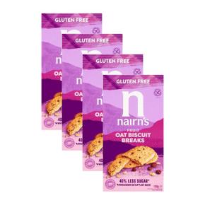 [해외직구] Nairn`s 네이른스 후루츠 오트 비스킷 브레이크 글루텐 프리 160g 4팩