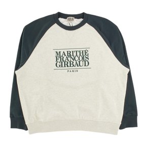 마리떼 CLASSIC LOGO COLOR BLOCK RAGLAN SWEATSHIRT MFG44FSW101-OTM