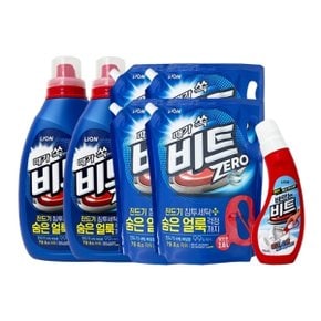 비트 제로 액체세제 일반용 용기 2.4L x2 + 파우치 2.L x2 + 바르는 비트 220ml