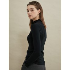 Wool Half-Turtleneck Black