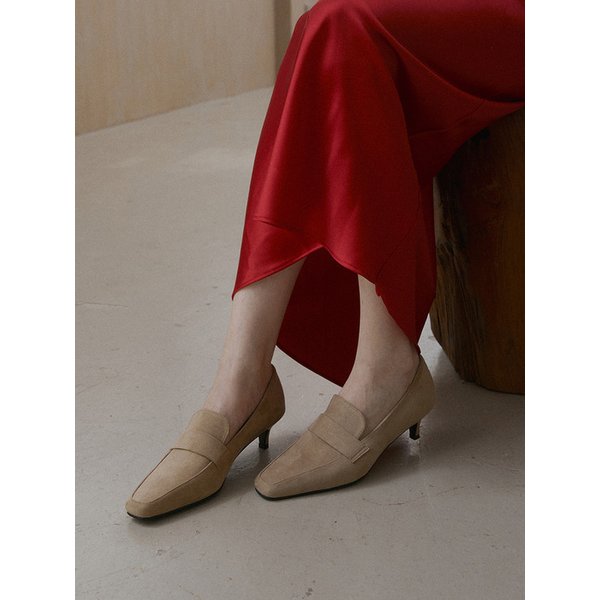 [리퍼브]me2451 모던 클래식 로퍼 펌프스 classic loafer pumps heel (2color)
