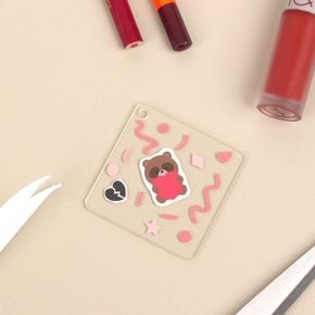 DIY 투명 아크릴판 키링 사각 사각키링 아크릴사각키