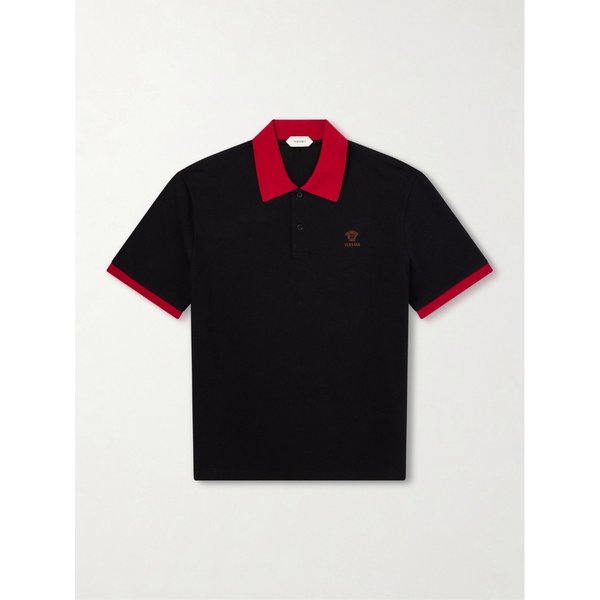 로고 자수 코튼 피케 폴로 티셔츠 46376663163057559