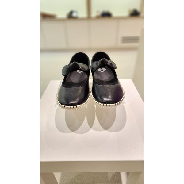 [여주점] 바바라 양가죽 리본장식 투웨이 여성플랫 BBI148BK