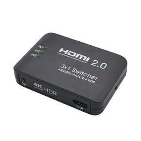 3X1 HDMI 선택기 스위치 / 리모컨 작동