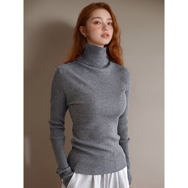 [STSD] 터틀넥 슬림핏 니트