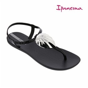 여성 LEAF SANDAL FEM BLACK  20SLP82860 _P077875055