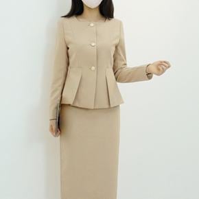 / 페플럼 봄 가을 정장 자켓 하객룩 오피스 재킷