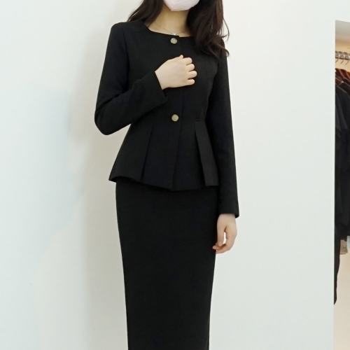 스타일라떼 / 페플럼 봄 가을 정장 자켓 하객룩 오피스 재킷