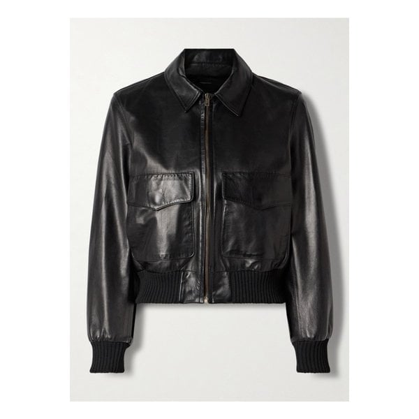 닐리 로탄 레들리 가죽 재킷 블랙 46376663162867358