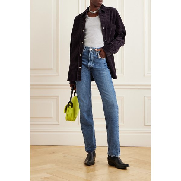 90s 핀치 웨이스트 롱 하이라이즈 스트레이트 진 1647597324895152