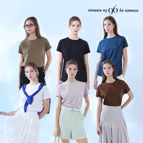 [96ny]나인식스뉴욕 여리핏 코튼100 티블라우스 6종