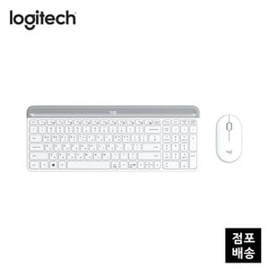 Logitech [로지텍코리아] 슬림 무선콤보 MK470 화이트