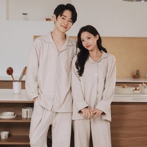 / 신축성 좋은 프리미엄 후리스 피치 기모 커플 잠옷