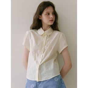 Round Collar Blouse - Butter