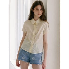 Round Collar Blouse - Butter