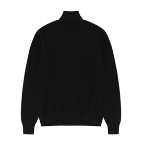 Wool soft Turtle Neck Knit (Black)