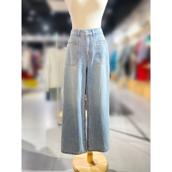 [여주점] 포켓 와이드 데님 팬츠 (BADPA9631)