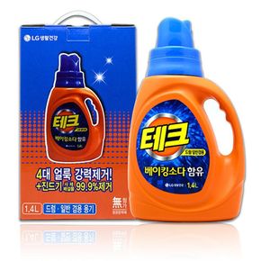 명절선물 깔끔파워 테크 일반드럼 겸용 액체세제 1.4L 추석