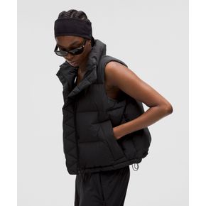 20% ▼ 원더 퍼프 크롭 베스트 - BLK