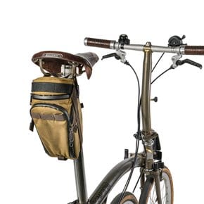 우탄크래프트 파우치 Multi Function Bottle Saddle Pouch, Canvas, Khaki brown