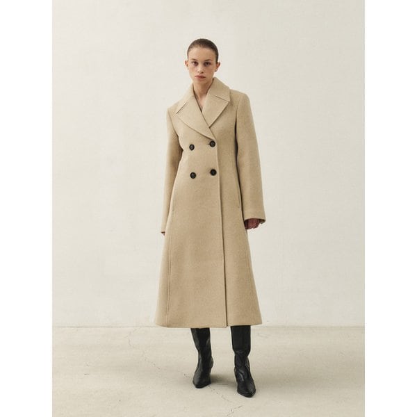RTW CASHMERE DOUBLE LINE COAT_OATMEAL