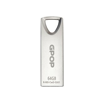 엠지솔루션 COMWOOD GPOP SHINE SILVER USB (64GB)