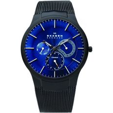 미국 스카겐 시계 Skagen Mens 809XLTBN 쿼츠/Multi Titanium 블랙 워치 1682086