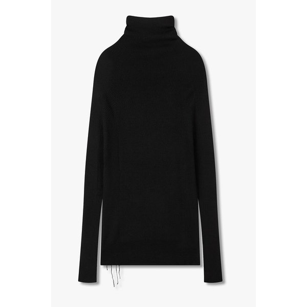 [Y`s]자수 로고 터틀넥 니트 6615330101000