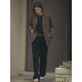 Classic three button jacket_Brown