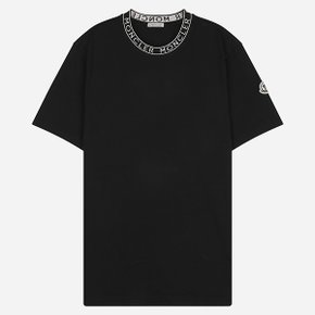 [시흥점] [몽클레어]6S 8C00031 8390T 999 로고 트림드 반팔 티셔츠 블랙