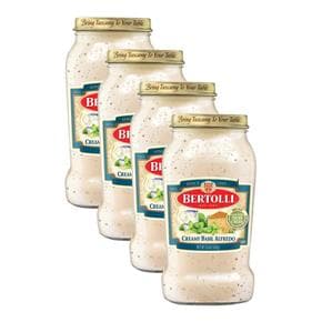 미국직구 Bertolli 베르톨리 크리미 바질 알프레도 소스 숙성 파마산 치즈 함유 425g 4팩