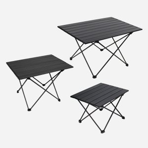 쿨맨 알루미늄 경량 캠핑 테이블 ver2 블랙