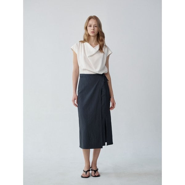 LIV Wrap Skirt (Charcoal)