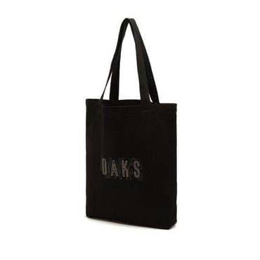닥스 DBBA5F338BK [토트백] 블랙 로고 프린팅 면 에코백