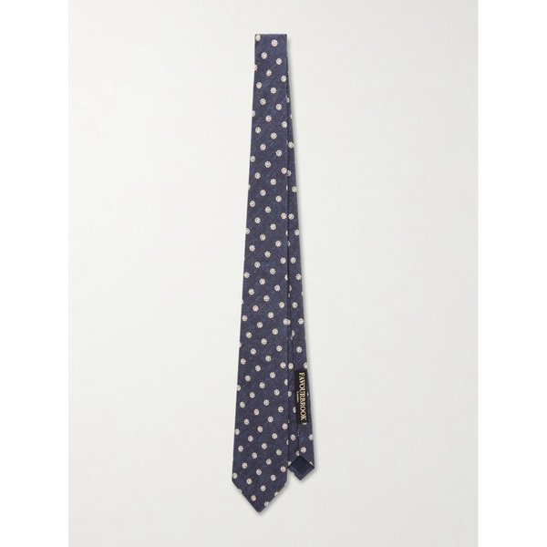 페이버브룩 플로럴 프린트 코튼 울 블렌드 타이 46376663163006980